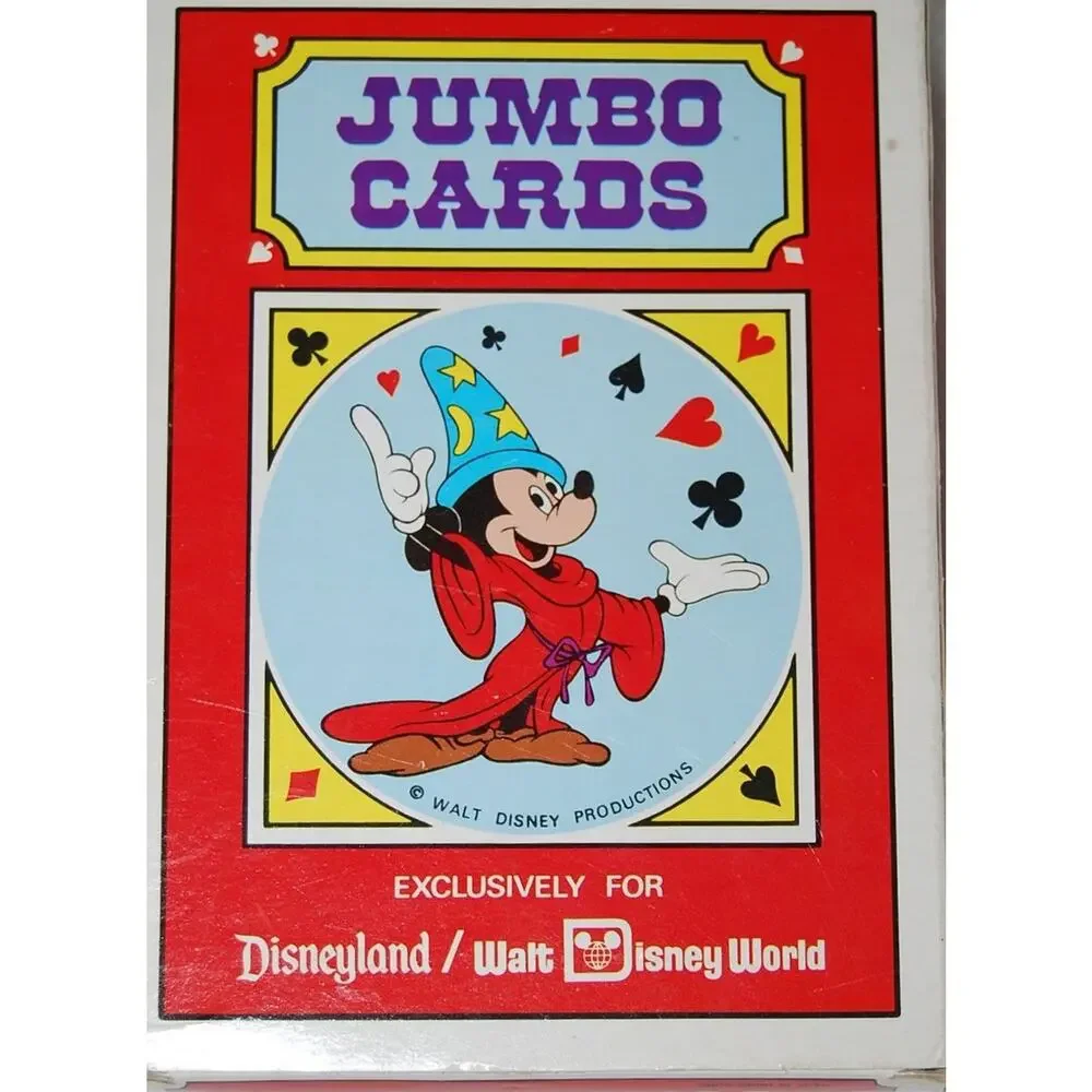 Disneyland Walt Disney World Jumbo Mickey Mouse Playing Cards Hong Kong